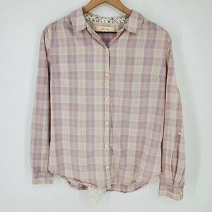 Isabella Sinclair Anthropologie Altay Lace Button Down
